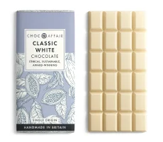 A classic white chocolate bar with a smooth, sweet, and creamy flavor.